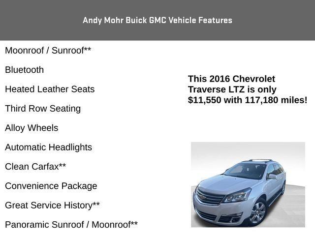 used 2016 Chevrolet Traverse car, priced at $11,550