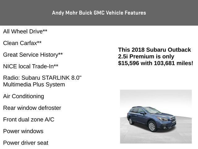 used 2018 Subaru Outback car, priced at $15,596