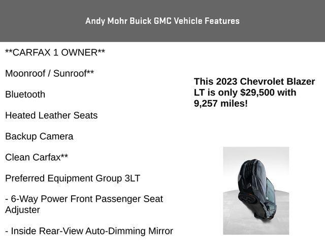 used 2023 Chevrolet Blazer car, priced at $29,500