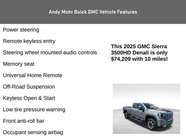 new 2025 GMC Sierra 3500 car, priced at $74,209