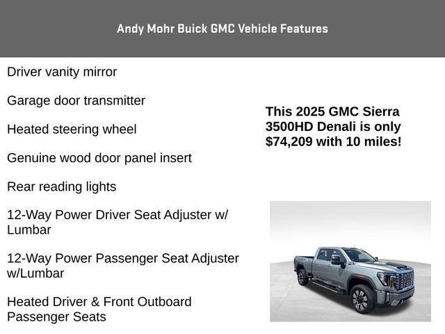 new 2025 GMC Sierra 3500 car, priced at $74,209