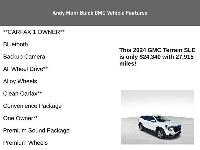 used 2024 GMC Terrain car, priced at $24,340
