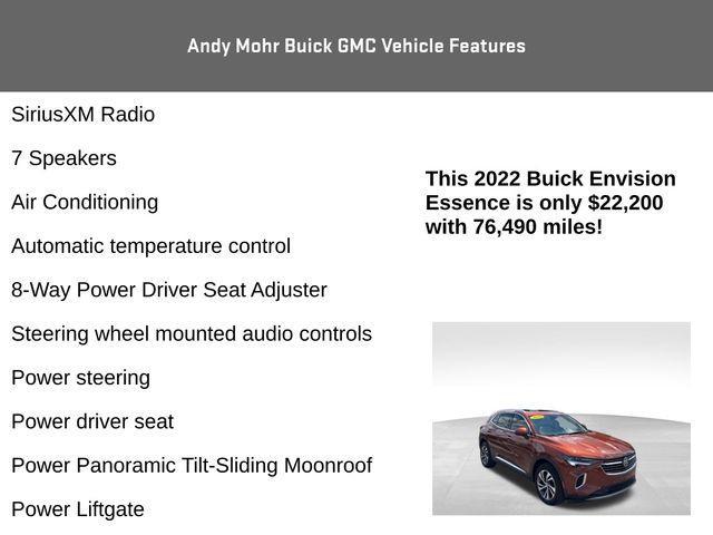 used 2022 Buick Envision car, priced at $22,200