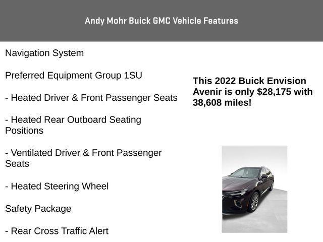 used 2022 Buick Envision car, priced at $28,175
