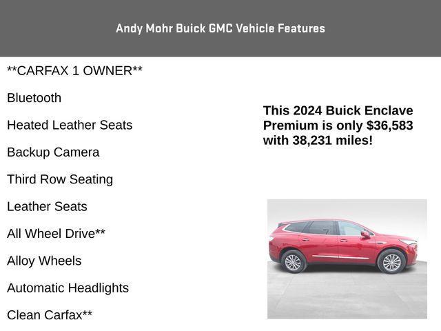 used 2024 Buick Enclave car, priced at $36,583