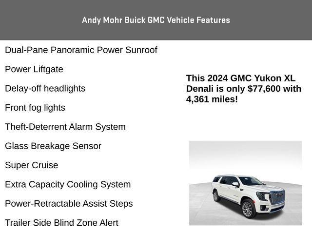 used 2024 GMC Yukon XL car, priced at $77,600