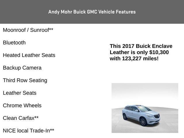 used 2017 Buick Enclave car, priced at $10,300