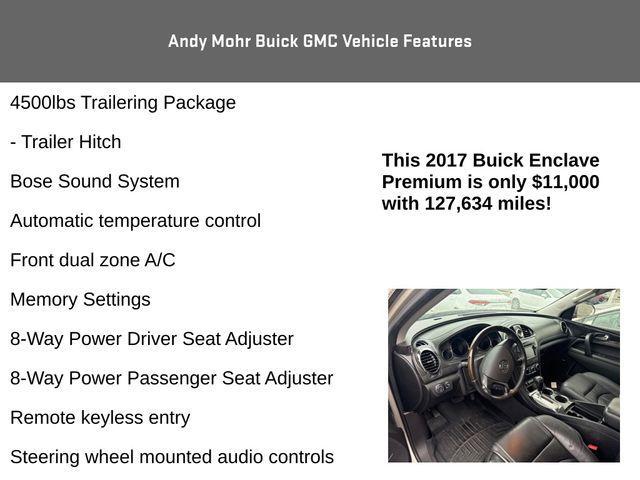 used 2017 Buick Enclave car, priced at $11,000