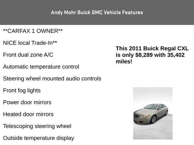 used 2011 Buick Regal car, priced at $9,000