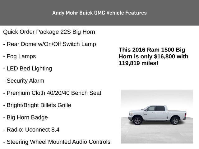 used 2016 Ram 1500 car, priced at $17,000