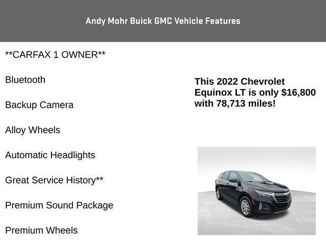 used 2022 Chevrolet Equinox car, priced at $16,800