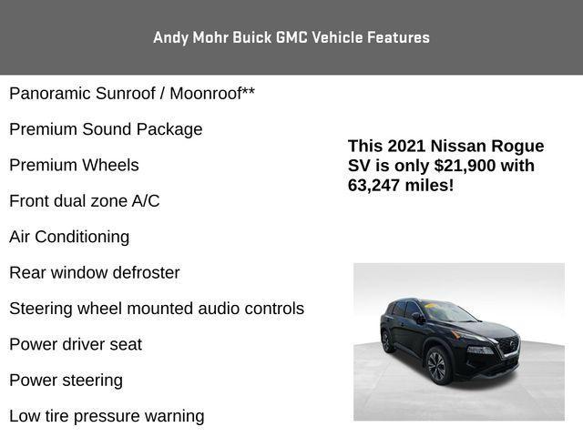 used 2021 Nissan Rogue car, priced at $21,900