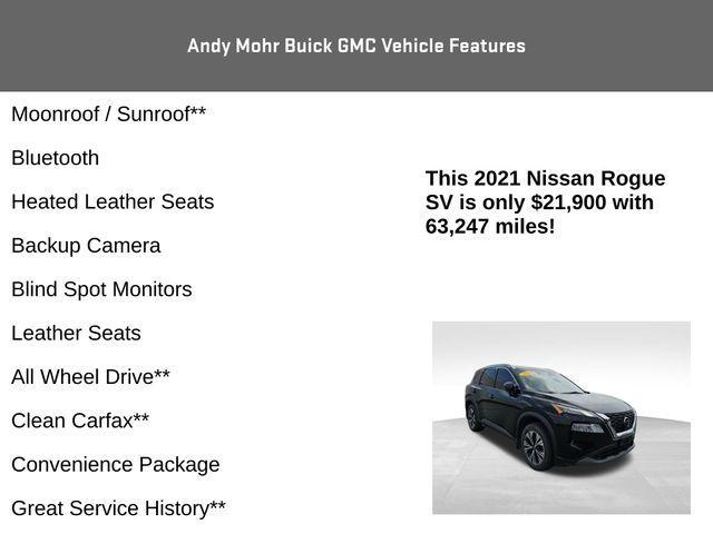 used 2021 Nissan Rogue car, priced at $21,900