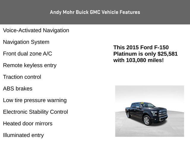 used 2015 Ford F-150 car, priced at $25,581