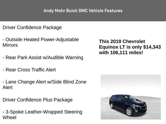 used 2019 Chevrolet Equinox car, priced at $14,343