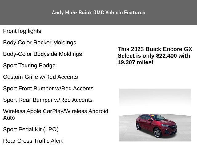 used 2023 Buick Encore GX car, priced at $22,400