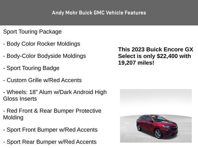 used 2023 Buick Encore GX car, priced at $22,400
