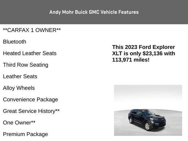 used 2023 Ford Explorer car, priced at $23,136
