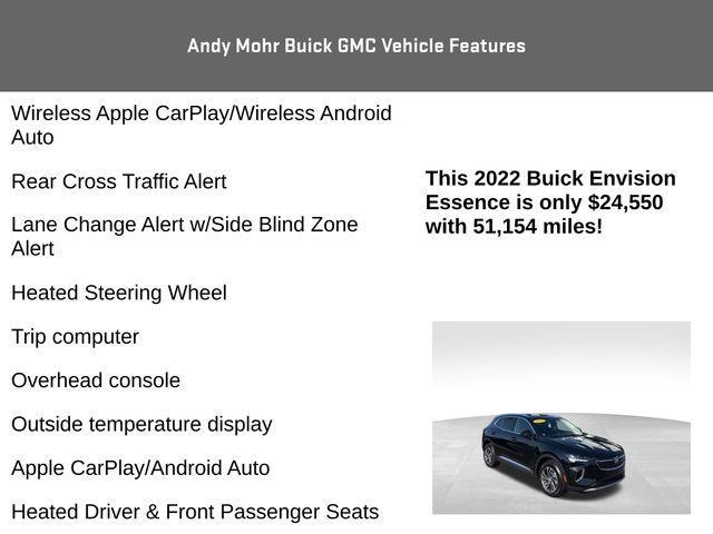 used 2022 Buick Envision car, priced at $24,550