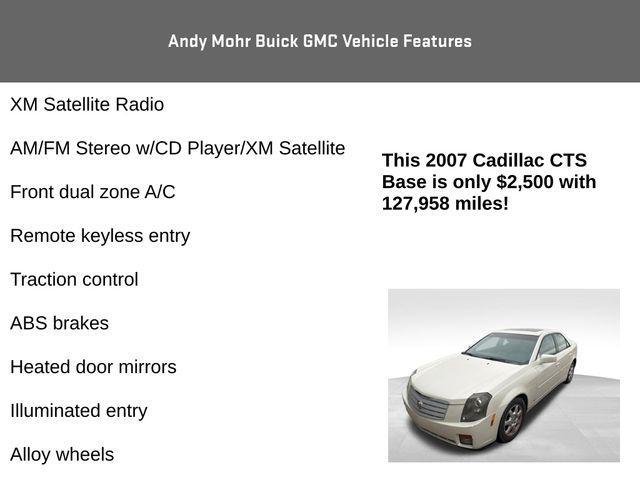 used 2007 Cadillac CTS car, priced at $2,500