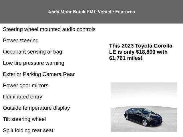 used 2023 Toyota Corolla car, priced at $18,800