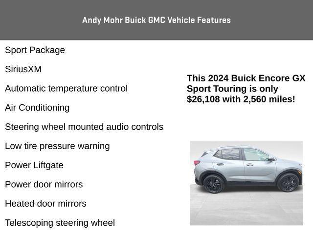 used 2024 Buick Encore GX car, priced at $24,100