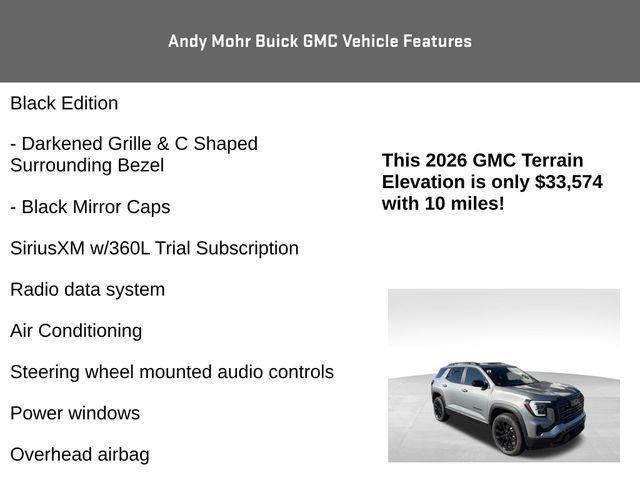 new 2026 GMC Terrain car, priced at $33,574
