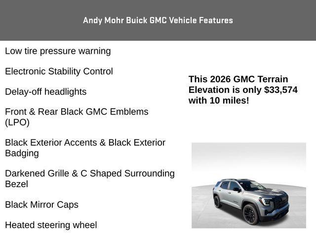 new 2026 GMC Terrain car, priced at $33,574