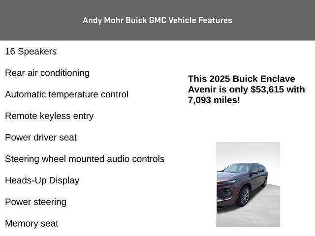 used 2025 Buick Enclave car, priced at $53,615