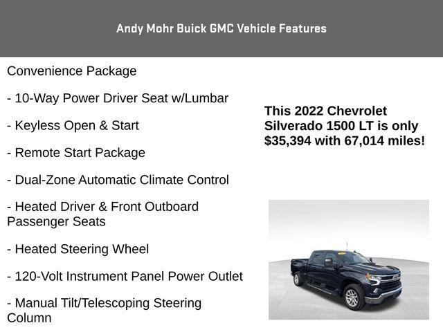 used 2022 Chevrolet Silverado 1500 car, priced at $35,394