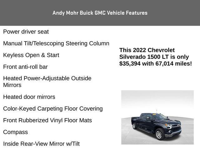 used 2022 Chevrolet Silverado 1500 car, priced at $35,394
