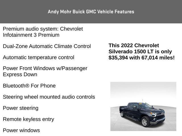 used 2022 Chevrolet Silverado 1500 car, priced at $35,394
