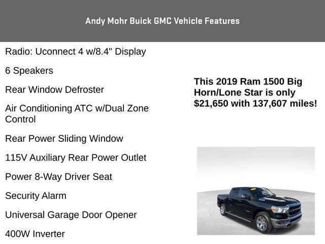used 2019 Ram 1500 car, priced at $20,300