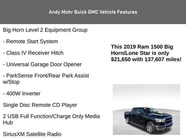 used 2019 Ram 1500 car, priced at $20,300
