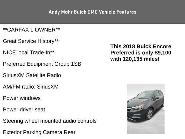 used 2018 Buick Encore car, priced at $9,100