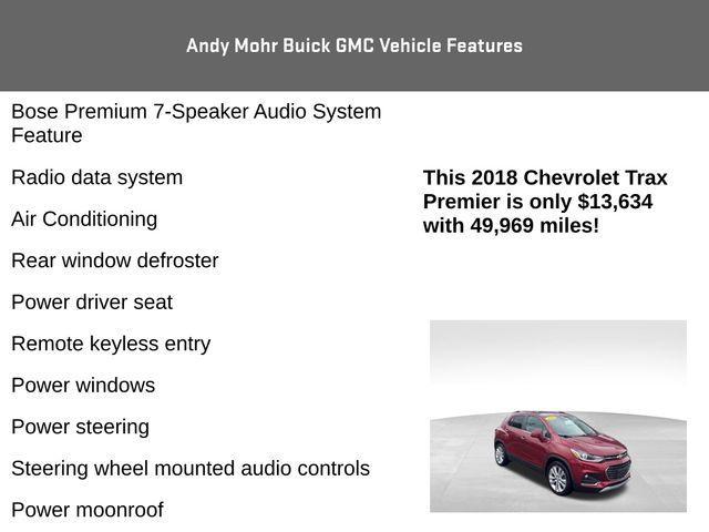 used 2018 Chevrolet Trax car, priced at $13,634