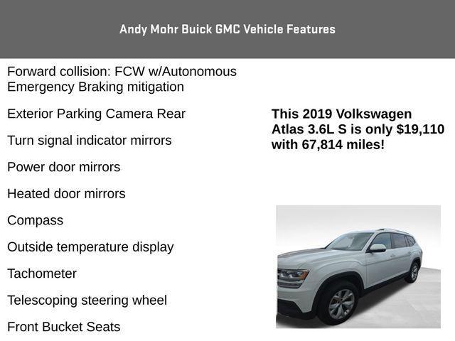 used 2019 Volkswagen Atlas car, priced at $19,110