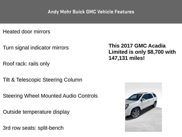 used 2017 GMC Acadia Limited car, priced at $8,700