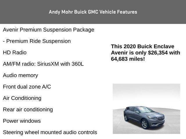 used 2020 Buick Enclave car, priced at $26,354