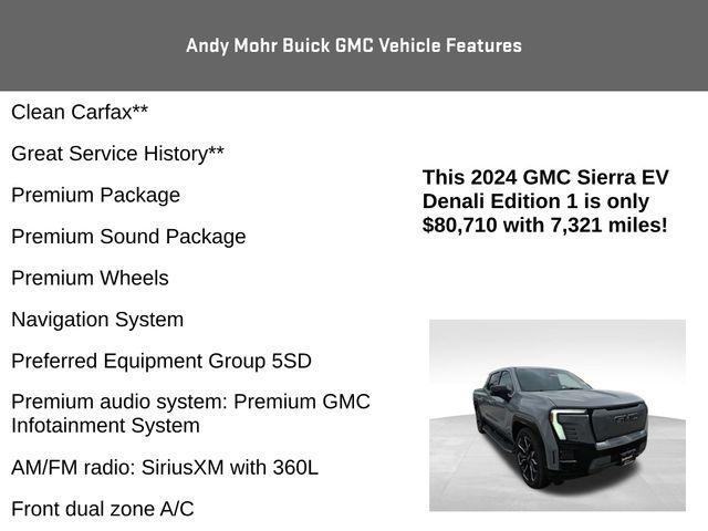 used 2024 GMC Sierra EV car, priced at $80,710