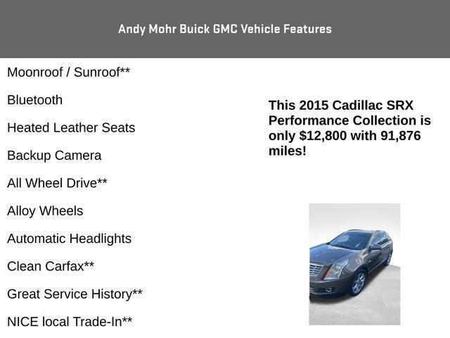 used 2015 Cadillac SRX car, priced at $11,850