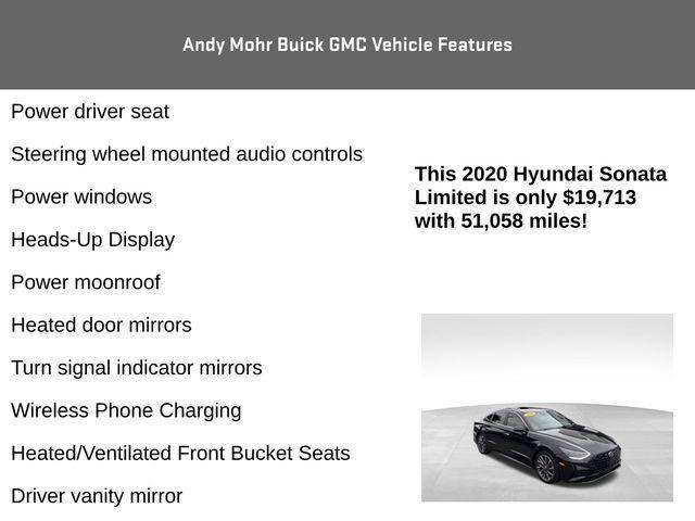 used 2020 Hyundai Sonata car, priced at $19,713