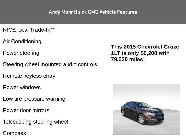 used 2015 Chevrolet Cruze car, priced at $8,200