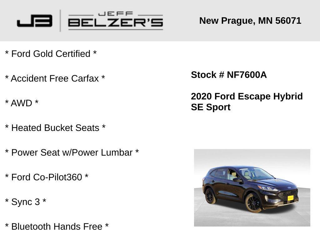 used 2020 Ford Escape car, priced at $18,417
