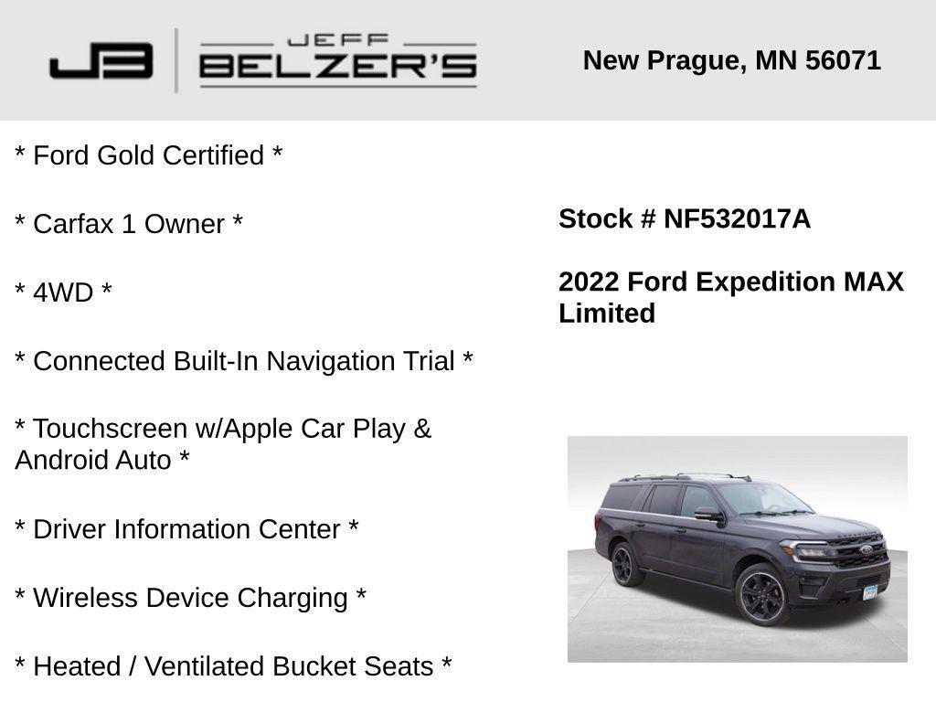 used 2022 Ford Expedition Max car, priced at $45,442