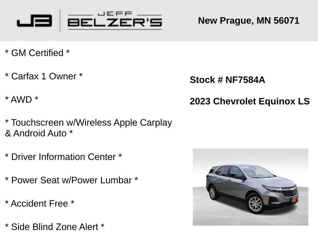 used 2023 Chevrolet Equinox car, priced at $23,343