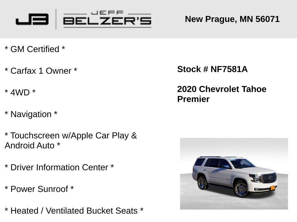 used 2020 Chevrolet Tahoe car, priced at $42,429
