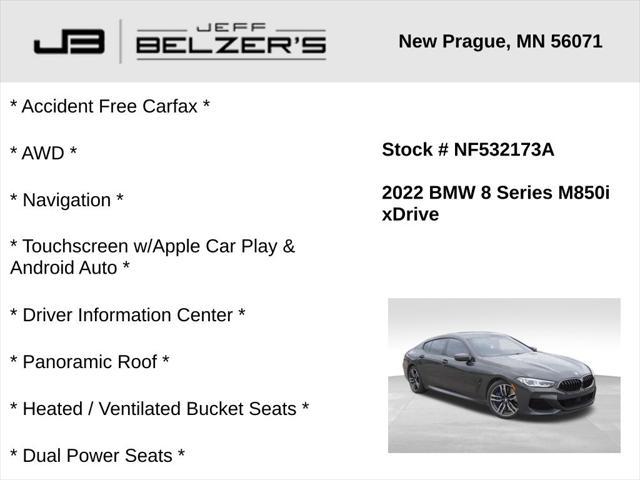 used 2022 BMW M850 Gran Coupe car, priced at $57,469