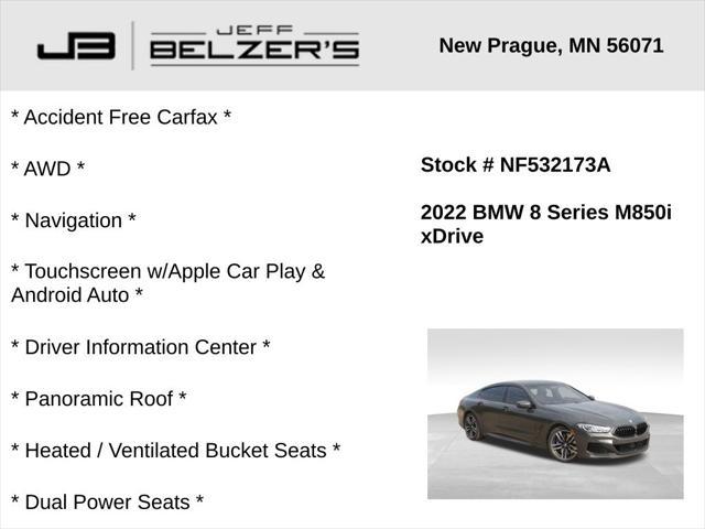 used 2022 BMW M850 Gran Coupe car, priced at $57,469