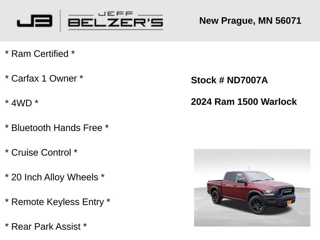 used 2024 Ram 1500 Classic car, priced at $29,979